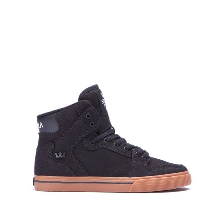 Supra Vaider Svart Høye Sneakers Barn [NO-8-B175]